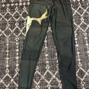 Urban Outfitters Black Leggings with Antler Print